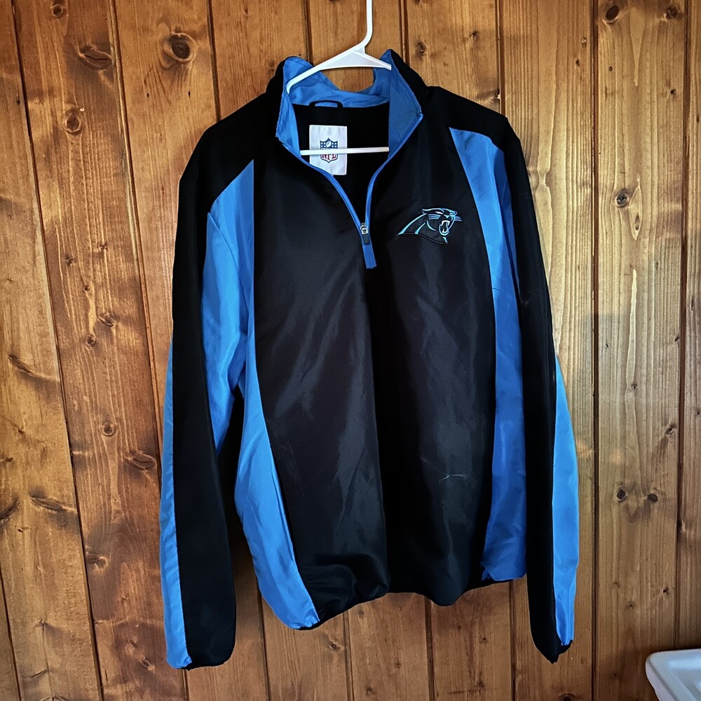 CAROLINA PANTHERS PULL OVER 1/4 ZIP - LARGE